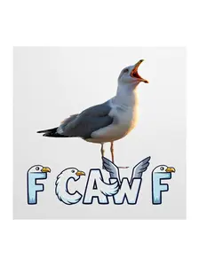 F CAW F Sticker