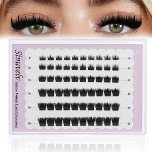 Anime 8-16MM  Lash Clusters With Spikes Volume Eyelash Clusters Manga Eyelash Extensions Makeup D curly Individual Lashes Dramatic-Look By TikTok Shop