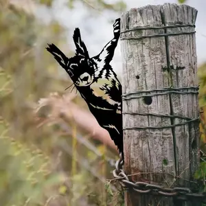 Squirrel Design Garden Decoration, Iron Garden Sculpture, Garden Decoration Supplies for Outdoor Yard Lawn, Garden Statuary, Yard Ornament