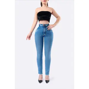 Dora Women's Skinny Jeans - Medium, Button Closure