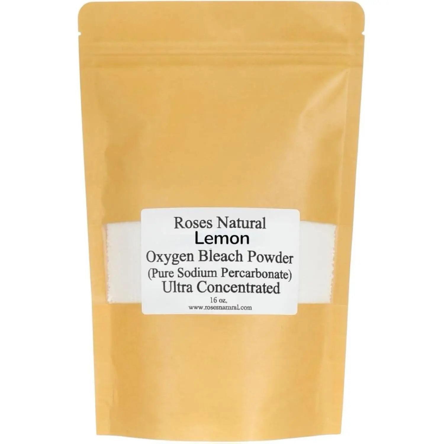 Lemon Sodium Percarbonate, 16 oz. Pure Oxygen Bleach Powder, Ultra Concentrated Whitener, Chlorine Free, Powerful Bleach Alternative, Color Safe Brightener (Pure Lemon Essential Oil - 16 oz)