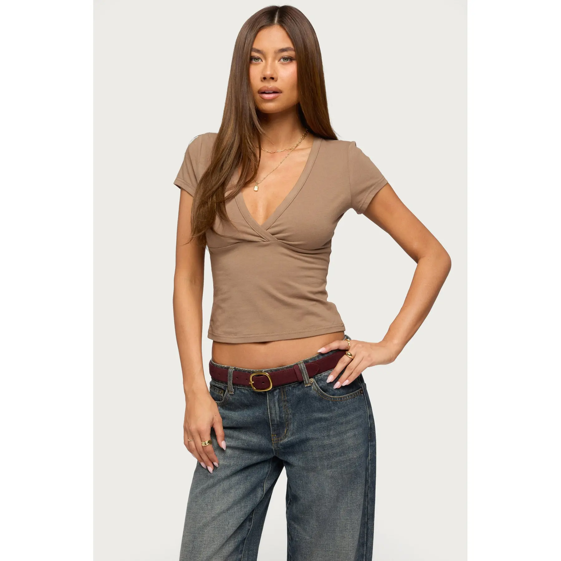 Merinda V Neck T Shirt