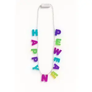 Starlight "Happy New Year" Colorful LED Light-Up Necklace