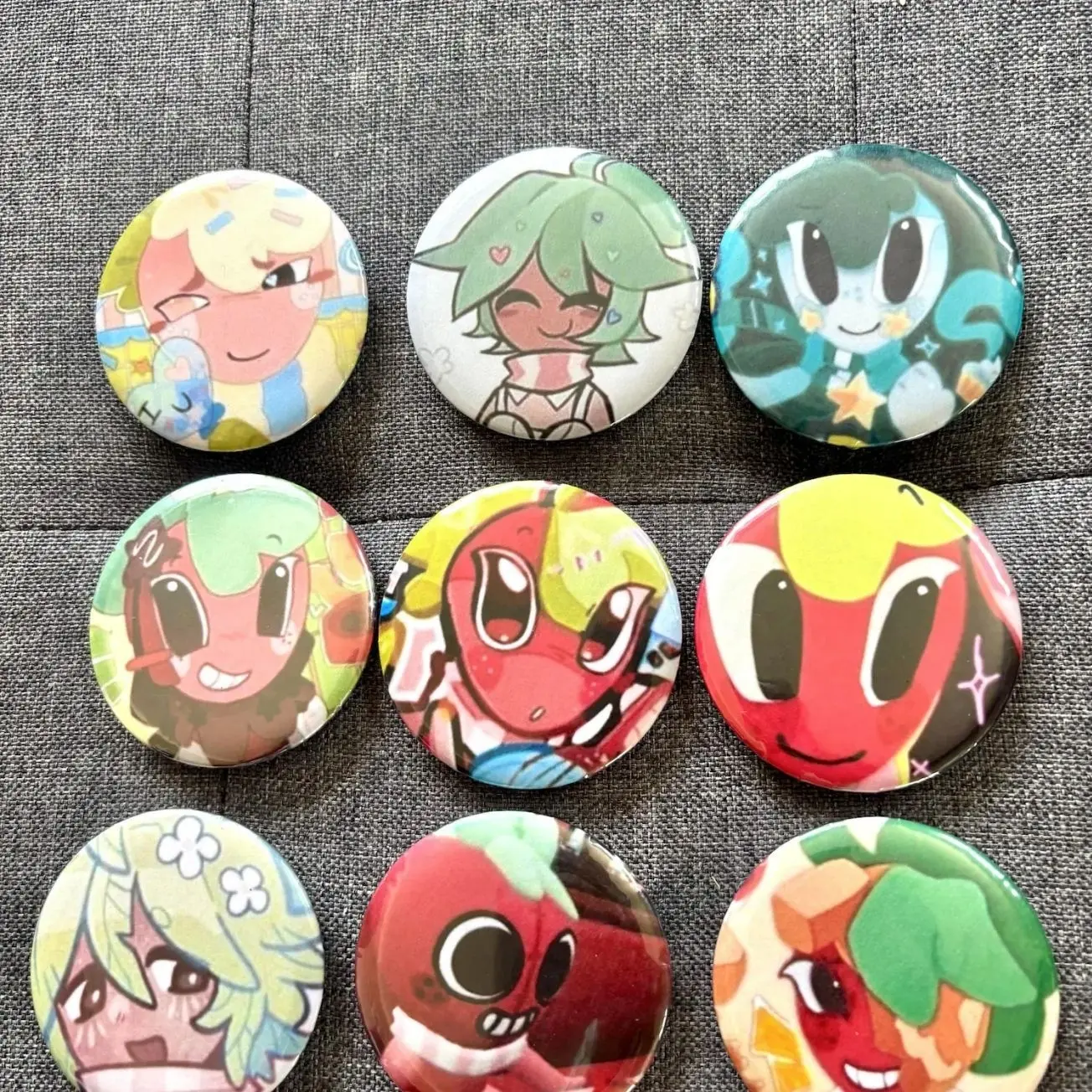 8 ops Sprout Dandy's World Pin Buttons