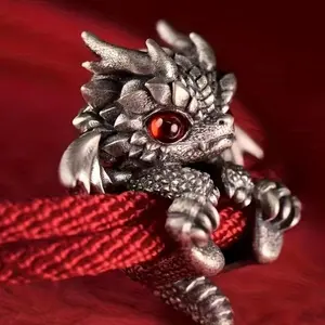 Punk Style Dragon Design Adjustable Bracelet, Fashionable Jewelry for Party, Daily Clothing Decor, Trendy All-match & Exquisite Jewelry for Birthday Gift