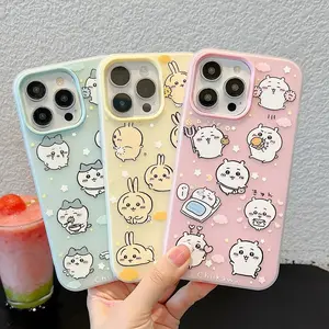 Cute Cartoon Japan Anime Chiikawa Usagi Hachiware Cases For iPhone 17 16 15 14 13 12 11 Pro Max Plus Air The Best Halloween Gifts Fans Phone Case CoverShockproof Soft TPU Cover