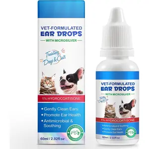Ear Mite Treatment for Dogs & Cats - Fast-Acting Itch Relief, Vet-Recommended Formula with Soothing Aloe Vera, Cleans on Contact & Soothes Itching, Gentle Ear Cleaning Solution, 0.75 fl oz