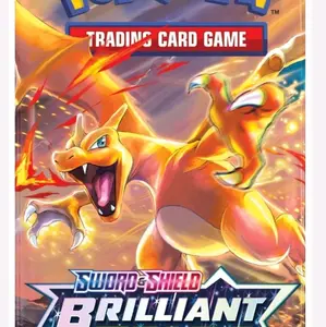 Brilliant stars 1 single pack comes with 12 Cards with the pokemon from sword and shield