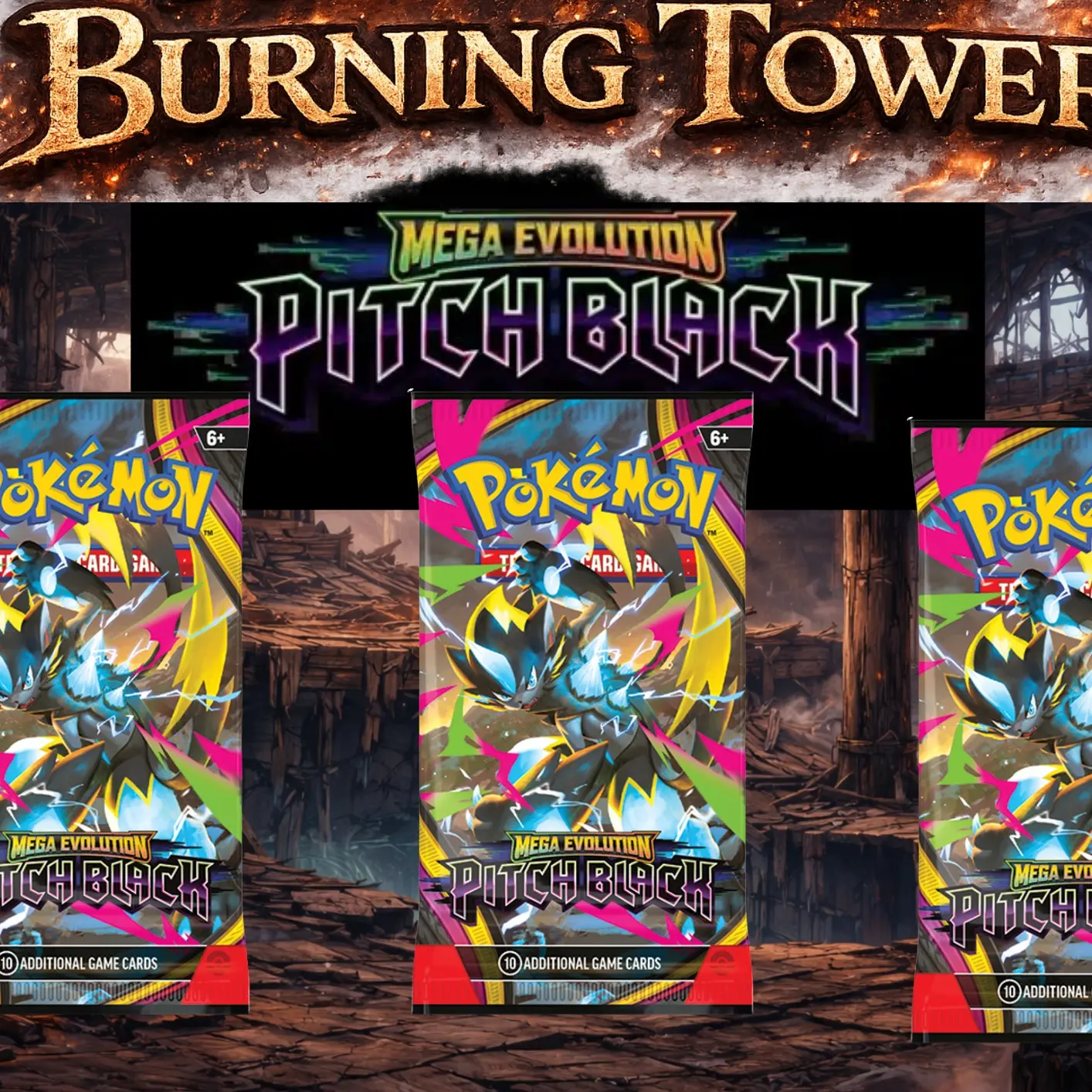 Burning Tower Pitch Black Booster Packs