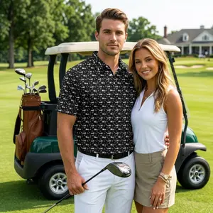 My Fav Thing To Do Print Golf Polo for Men – Short Sleeve Golf Polo Shirt