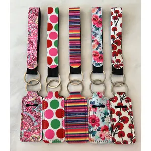 Chapstick holder and Wristlet Keychain