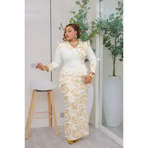 White Sequin Embellished Peplum Maxi Dress: Wedding Guest Birthday Party Mother of The Bride