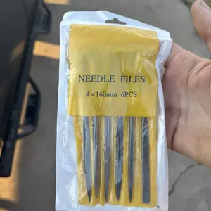 6 count Metal  File Set, 6.3-Inch Mini Hand Files for precision repairs | Upgraded Hardened High-Strength Steel Set, Includes Warding, Round, Flat, Triangular, Square & Half-Round Files