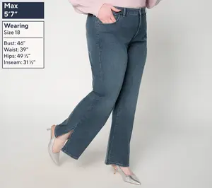 Me by Jennie Garth Regular Repreve Bootcut Jean w/ Ankle Slits