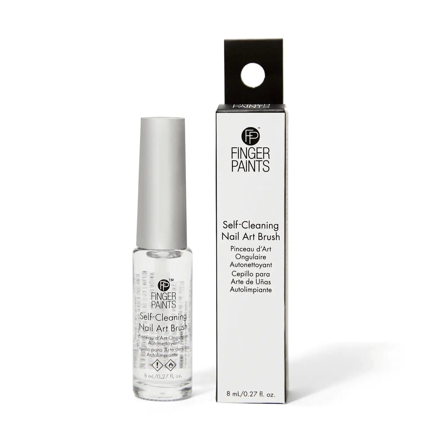 FingerPaints SelfCleaning Nail Art Brush, .27 Oz, Nail Care, Nail Polish Tools