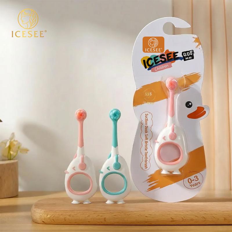 ICESEE Cartoon Themed Children's Toothbrush with Ultra-Fine Bristle, Tooth-Protecting for Baby, Resistant to Shedding and Fraying, Non-Slip and Easy to Grip, Maximum Cleaning Power