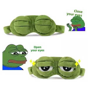 Funny frog-shaped eye mask for blocking light while sleeping
