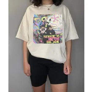 Retro Vintage New Kids on The Block MixtapeTour Tshirt