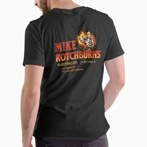 MIKE ROTCHBURNS ELECTRIC CO. Funny name T Shirt, Unisex cotton KJL