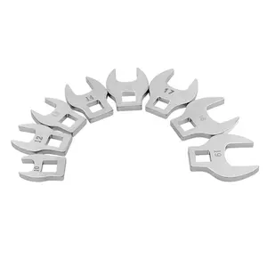 8Pcs 3/8Inch Drive Crowfoot Wrench Set 10-19mm Crow Foot Key Spanner