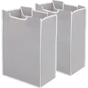 2 Pack Laundry Sorter Replacement Bags, No Hangers, Laundry Hamper Cart Removable Replacement Bags, Laundry  Organizer Replacement Bags, Gray