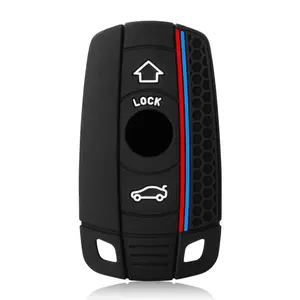 Silicone Remote Car Key Shell 3 Button Case Styling Cover Fob For BMW 1 3 5 6 Series E90 E91 E92 E60 E70 E71 E72 E82 E87 E88 E89