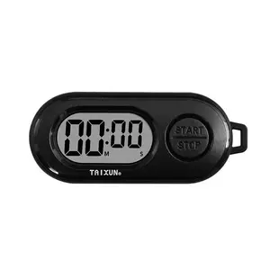 Sports stop timer keychain with digital LCD screen pocket countdown clock for cooking and training | portable electronic stopwatchRAIMENTRY