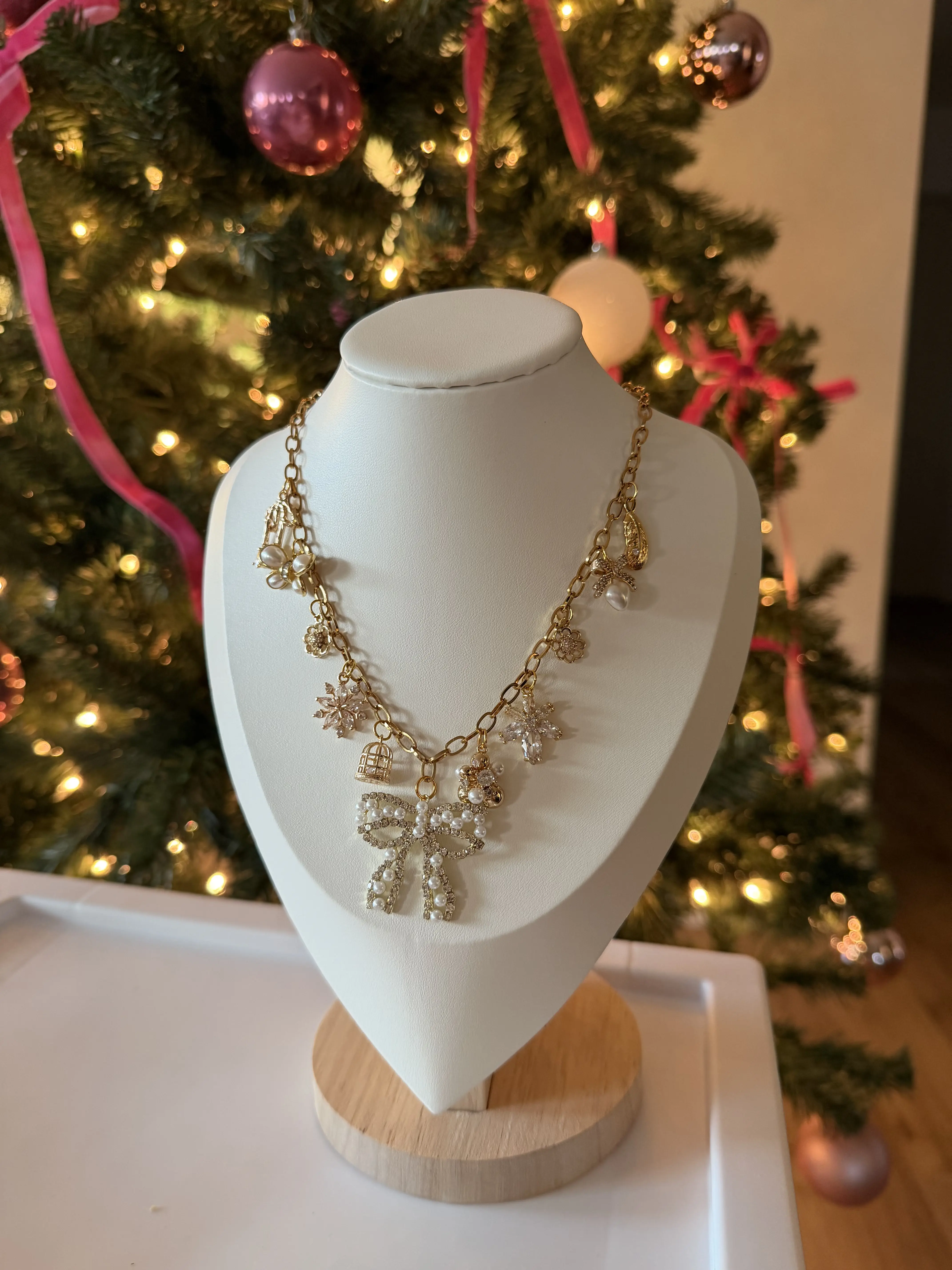 Beaded Charm Necklace Beaded Charm Necklace