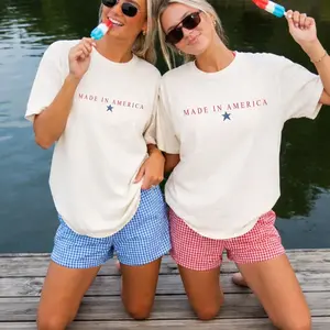 Comfort colors Made in America Women’s short sleeve casual cotton graphic tshirt - womenswear