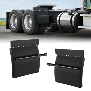 VEVOR Quarter Fenders for Semi Trucks, 24x 24 Semi Truck Fenders with Tube Bracket and Mounting Hardware, 1 Pair Right Left Quarter Fender Set, Fit for Freightliner, Peterbilt, Kenworth