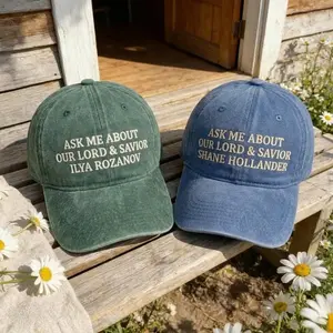 Embroidered Ask me about our lord Savior Heated Rovalry Hat – Hockey Romance LGBT Fan Gift, Heated Rivalry Movie Hat, Gift for Fans