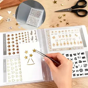 Single Pack of 80 Slot Handmade Sticker Storage Book Minimalist Matte Finish Dustproof Large Capacity Easy to Use Perfect for Christmas Gifts