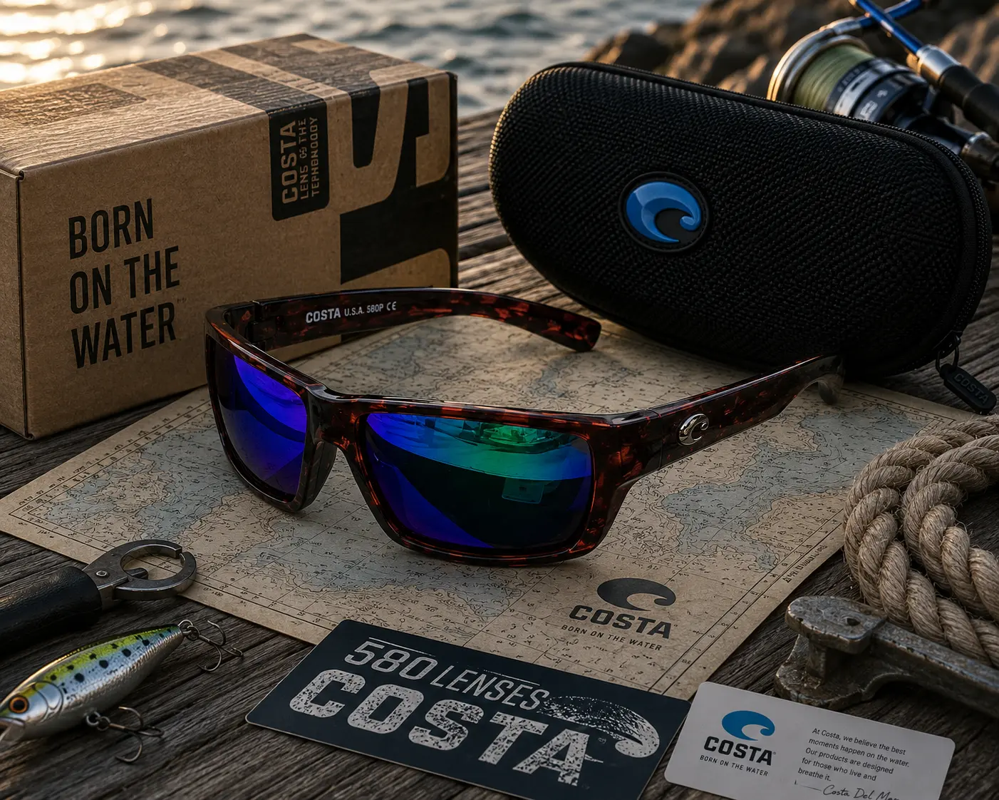 Costa Del Mar Rinconcito Polarized Sport Sunglasses UV Protection Fishing Driving Outdoor Shades for Men Women