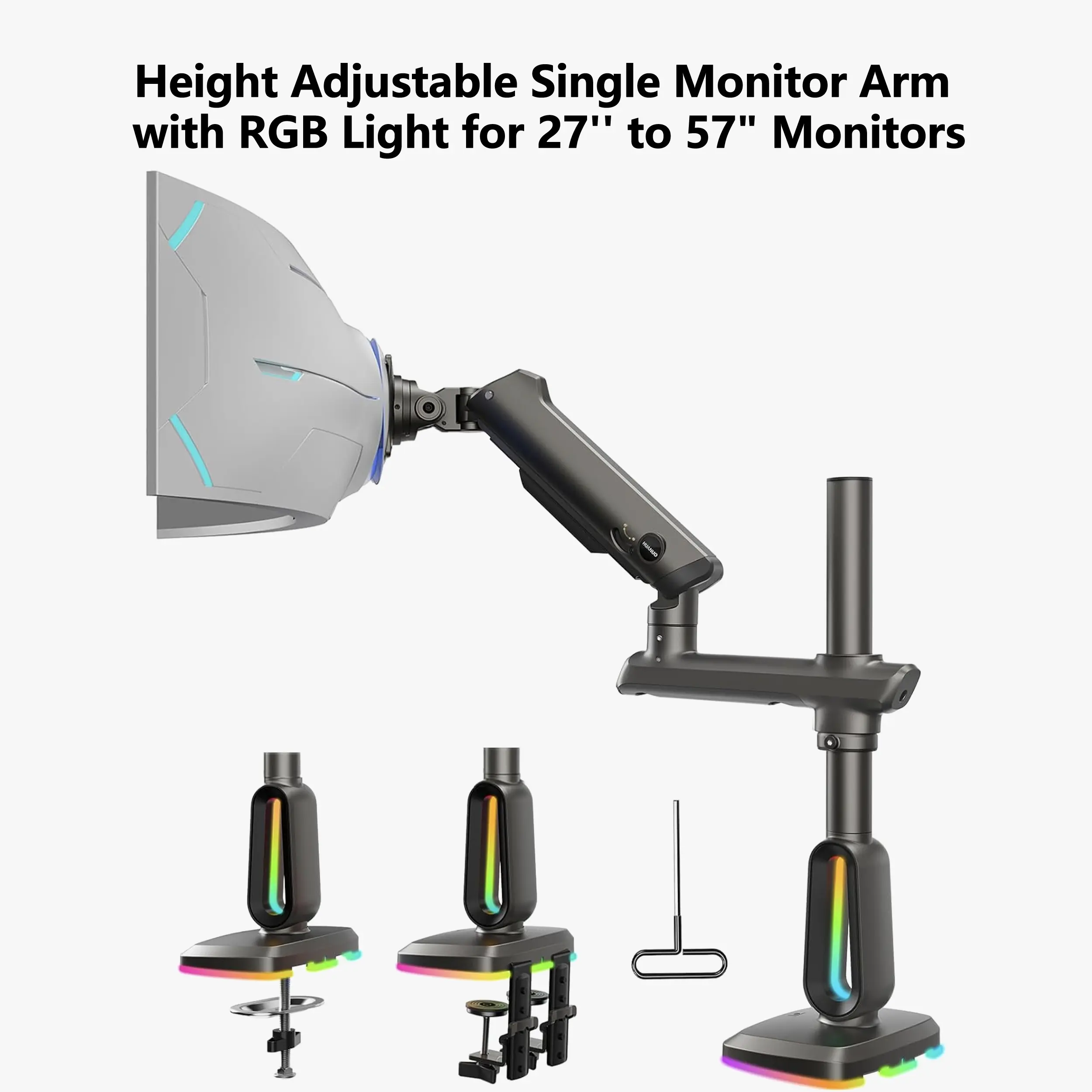Stackable-[Single Arm]-[RGB]-[27-57'']-44lbs