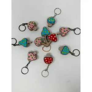 Mushroom Fidget Clicker Keychain