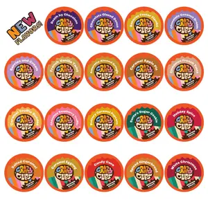 Crazy Cups Flavored Coffee in Single Serve Coffee Pods - Flavor Coffee Variety Pack for Keurig K Cups Machine, 20 Count