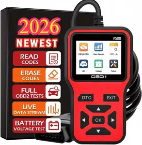 VTECH Professional OBD2 Scanner - Check Engine Light Code Reader | O2 Sensor & EVAP System Test | Spark Plugs Check | Real-time Vehicle Info & DTC Lookup - Essential Car Diagnostic Tool for Every Garage