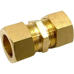3/4 Inch Tube OD to 3/4 Inch Tube OD Compression Union Connector, 3/4" x 3/4" Brass Compression Fitting for Water, Oil Gas