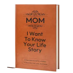 Mothers Day Gift for Mom: I Want to Know Your Life Story Leather Journal (Hardcover): Sentimental Keepsake for Mother‘s Day, Birthday, and Christmas, Guided Life Story Book with 300+ Prompt Questions, Perfect Gifts from Daughter/Son