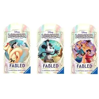 Disney Lorcana Fabled Starter Set with 4 Booster Packs and Portfolio Binder  - Collectible Trading Card Game Starter Kit - TikTok Shop