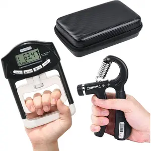 Grip Strength Tester Set With Adjustable Hand Gripper, Hand Dynamometer, Protection Case – Precision for Rehab, Fitness, and Home Gym