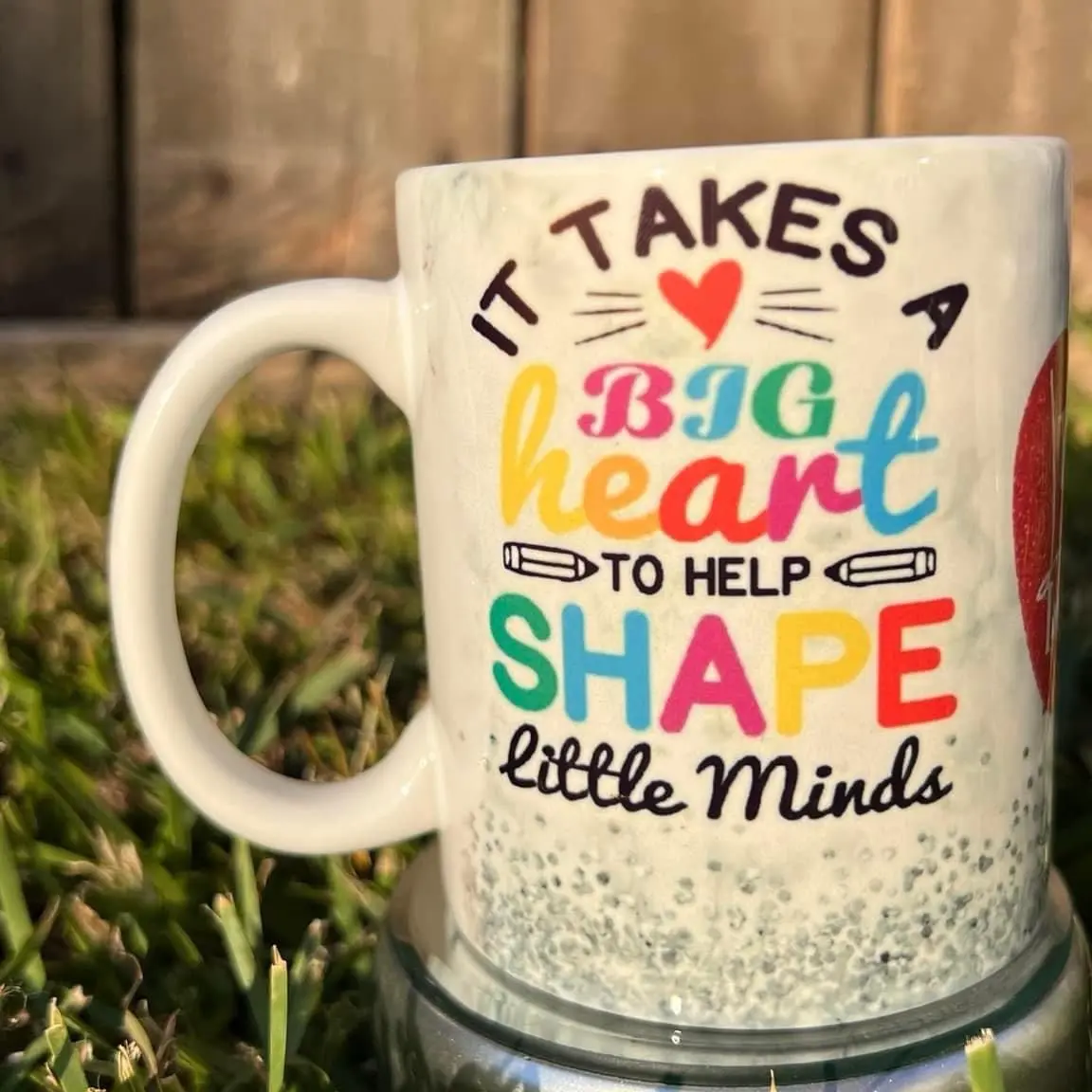 Taza 11oz de cerámica para el día de los maestros (puedes personalizar con el nombre de tu maestra)