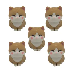Cute Cat 3D Printed Valve Stem Caps (Set of 5) Premium Feline Tire Covers Universal Fit for Car Truck SUV Jeep Bike Motorcycle - Viral Automotive Accessory Unique Gift for Cat Lovers & Drivers - Spare Cap Included - Yutelme High Precision Quality