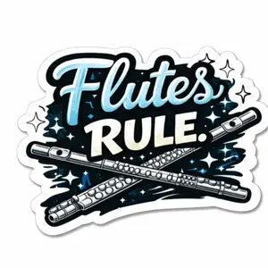 Flutes Rule Die-cut stickers