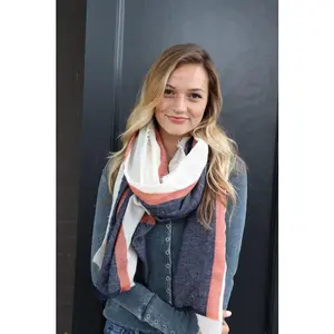 Panache Long Striped Scarf