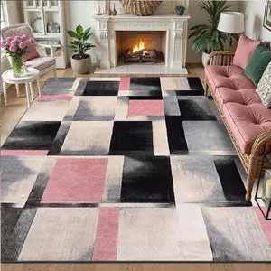 Soft and comfortable printed carpet, home decorative carpet, large living room carpet, sofa cushion, entrance mat, coffee table mat, bedroom carpet, bedside rug, Modern abstract rug, suitable for various scenarios such as shopping malls, cafes