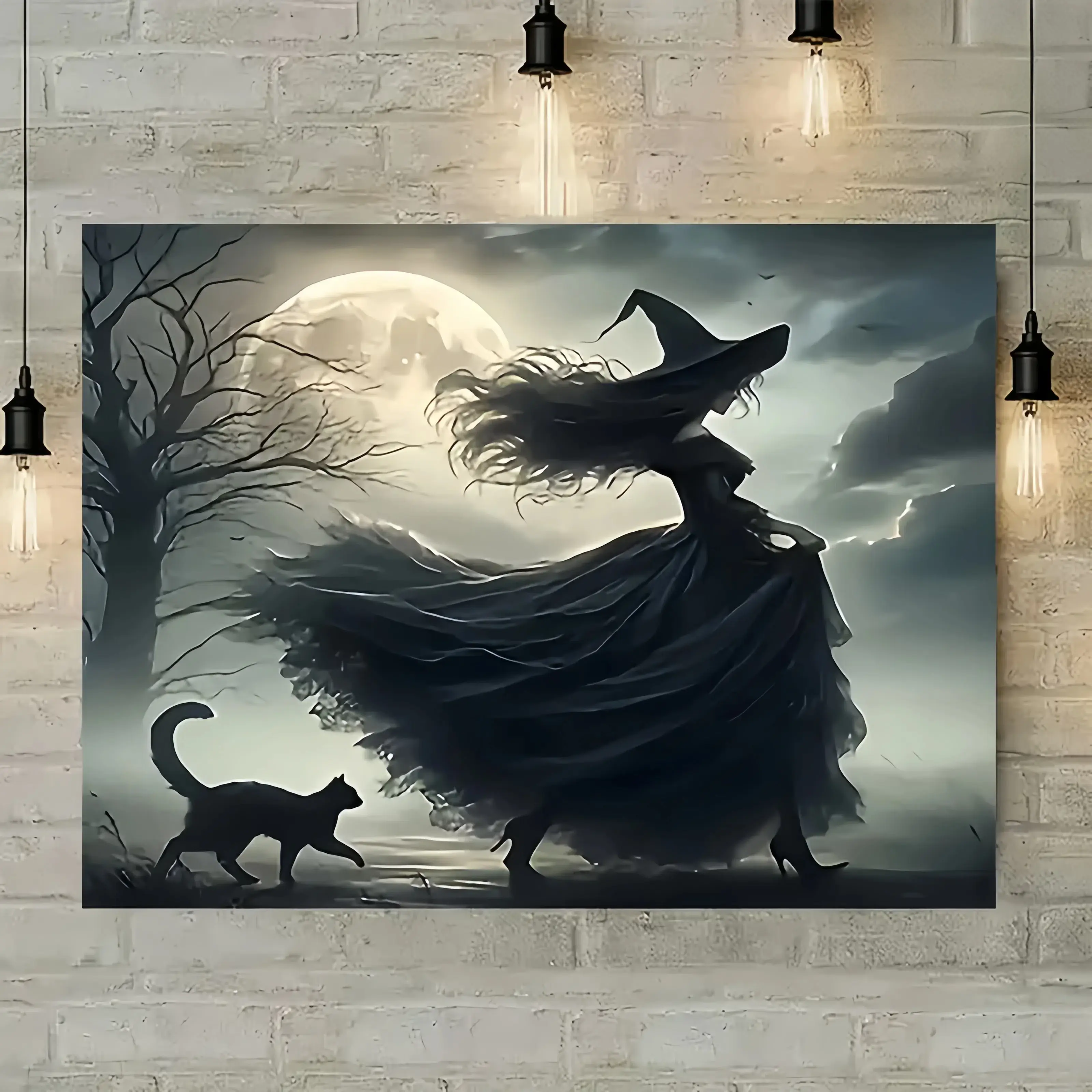 Dark Goddess Tapestry – Greek Mythology-Inspired Wall Hanging for Witchy, Mystical Home Décor – Gothic Magic Art for Bedroom, Office, or Halloween