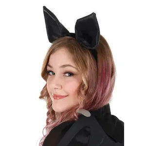 Black Bat Ears Costume Headband