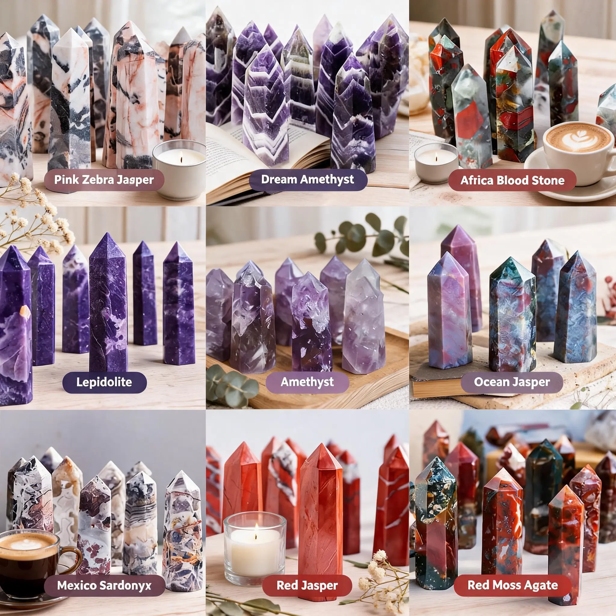 Natural Crystal Tower Collection