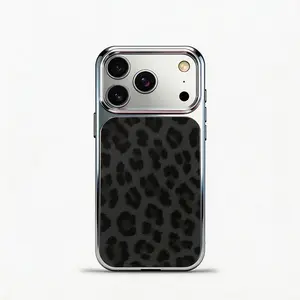 Glass Shockproof Electroplated Silver/Black Leopard Print iPhone 17ProMax Cover Precise Hole Alignment For Lens Frame 15ProMax Anti-yellow | 14ProMax Anti-fall | 13ProMax Ultra-thin Design 16ProMax AirPhoneCase